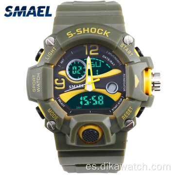 SMAEL Relojes deportivos para hombre Reloj militar de choque Moda